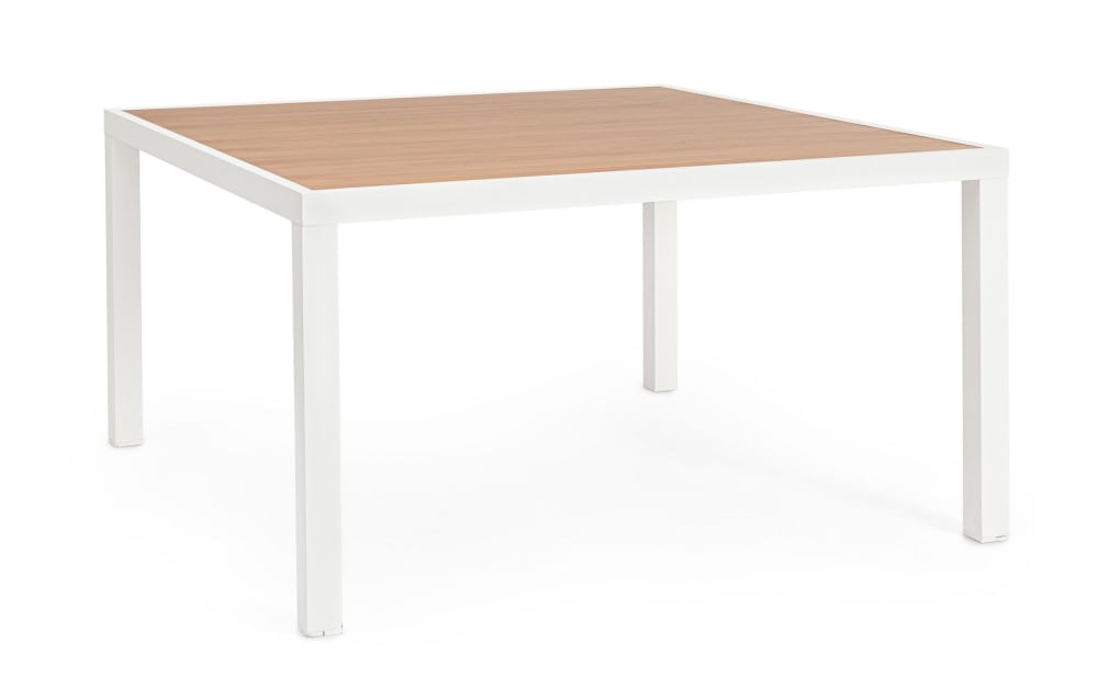 Table en aluminium blanc