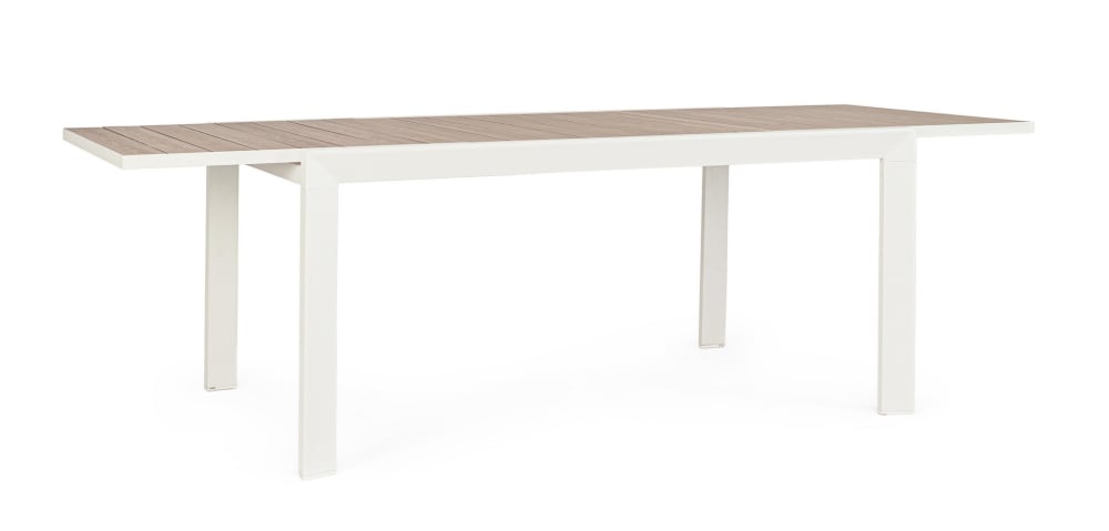 table en aluminium effet