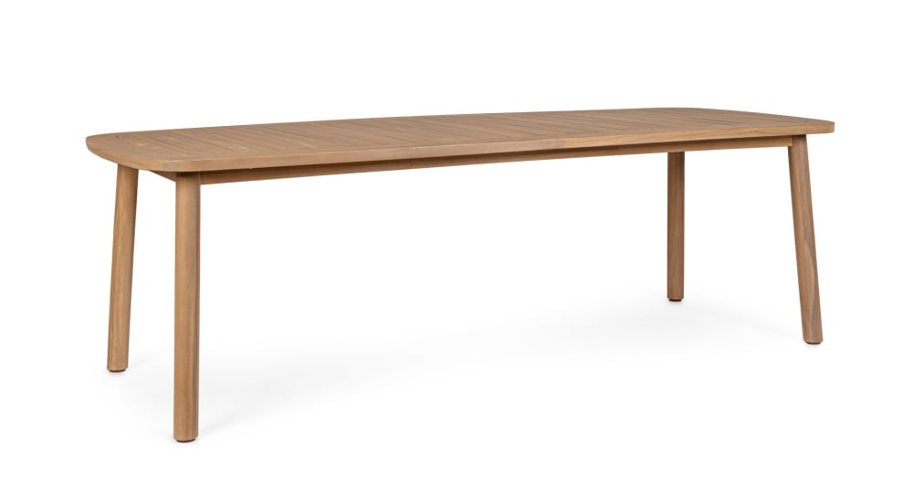 Table en bois effet teck