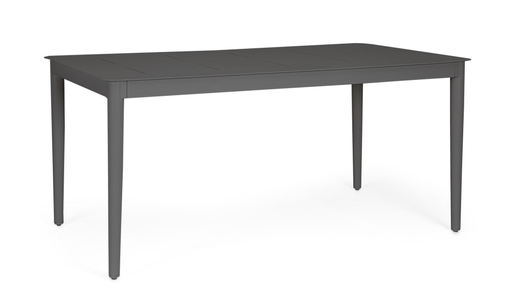 Table en aluminium anthracite - rallonge