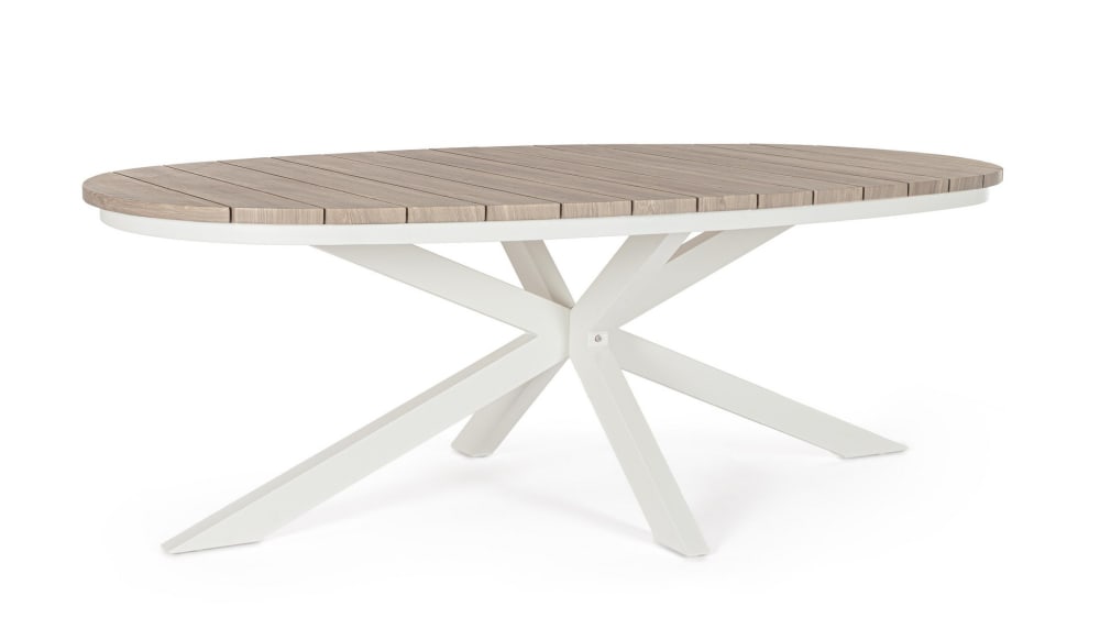 table en aluminium effet