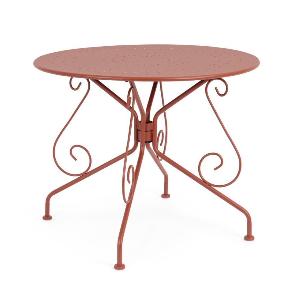 Table en acier, finition