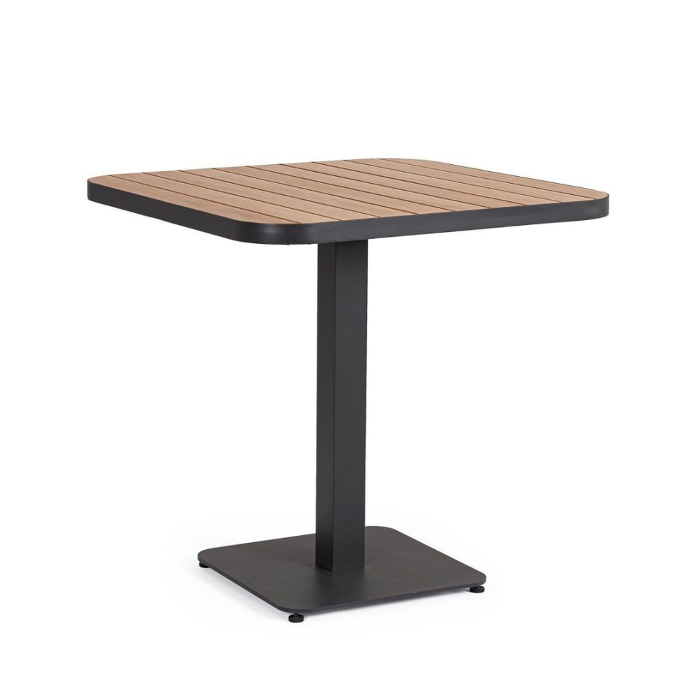 Table en aluminium avec - plateau