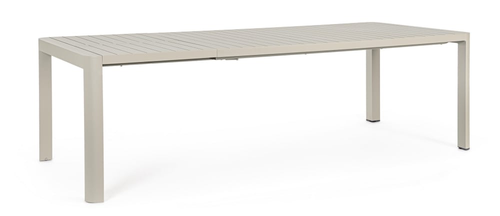 table en aluminium 180-240x100 - gris