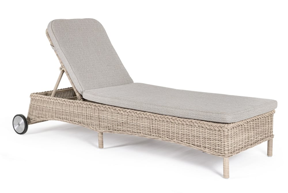 chaise longue en aluminium