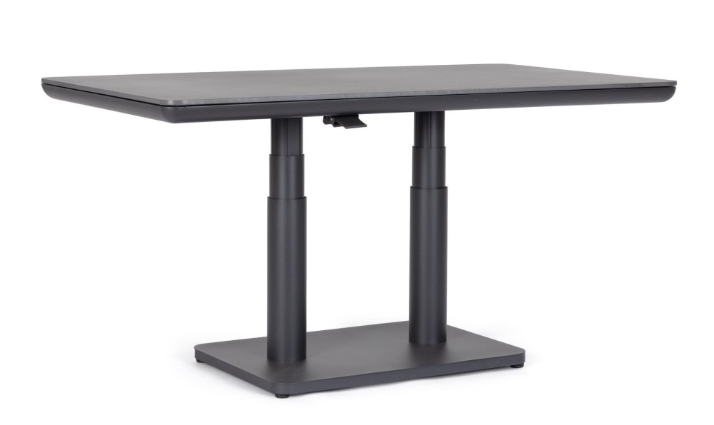 Table en aluminium 140x80x51/72