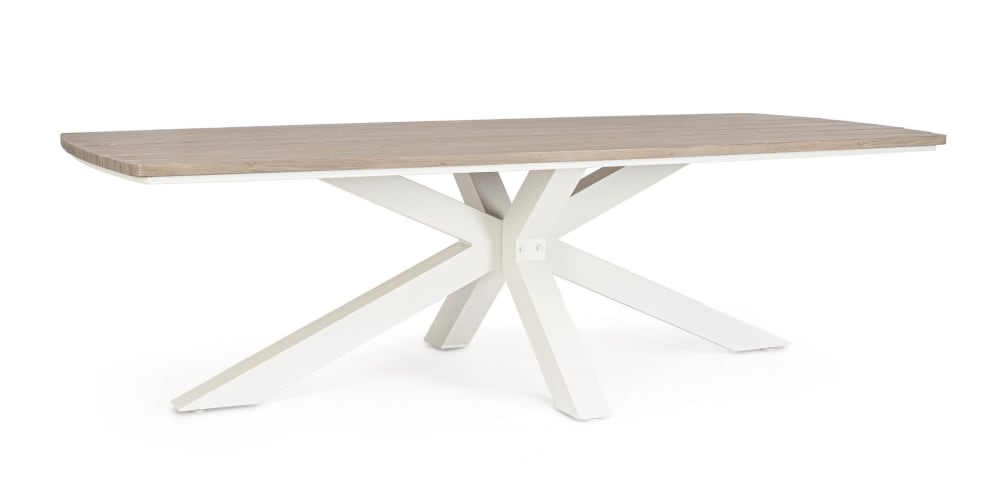 table en aluminium blanc