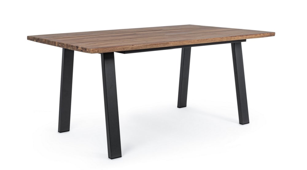 Table en acier avec plateau