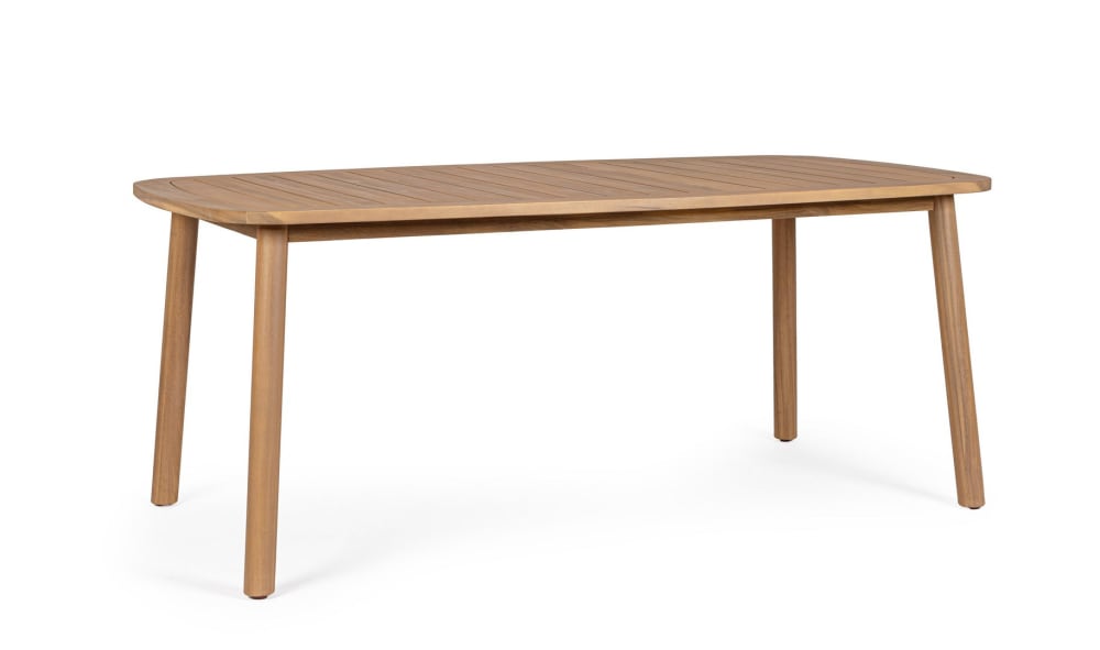 Table en bois effet teck