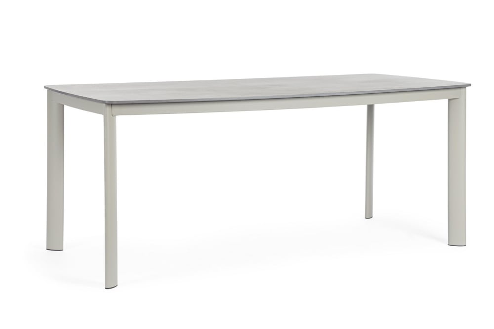 Table en aluminium 180x90 - gris