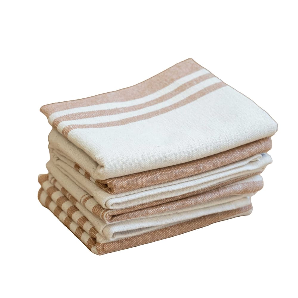 Lot de 3 torchons 100% coton lavé naturel 70 x 50