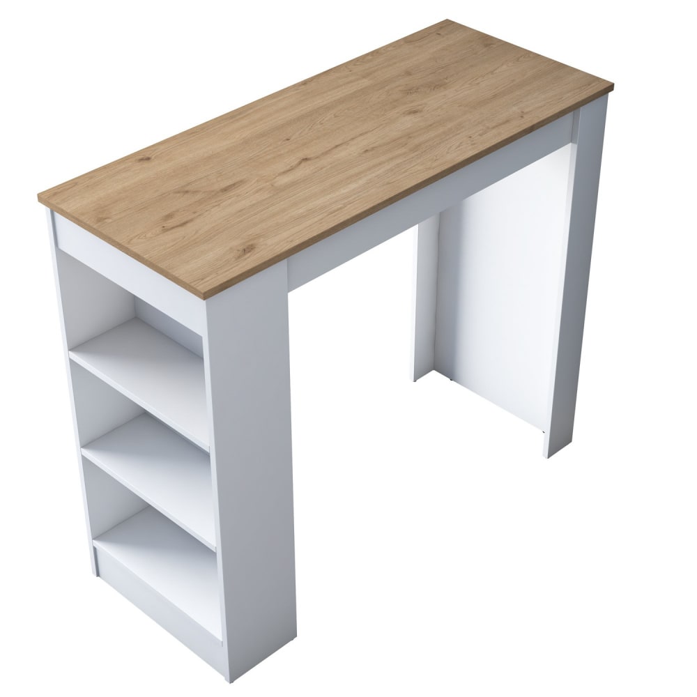Table repas en bois marron 120 x 50 x 100 cm Table repas en bois marron 120 x 50 x 100 cm