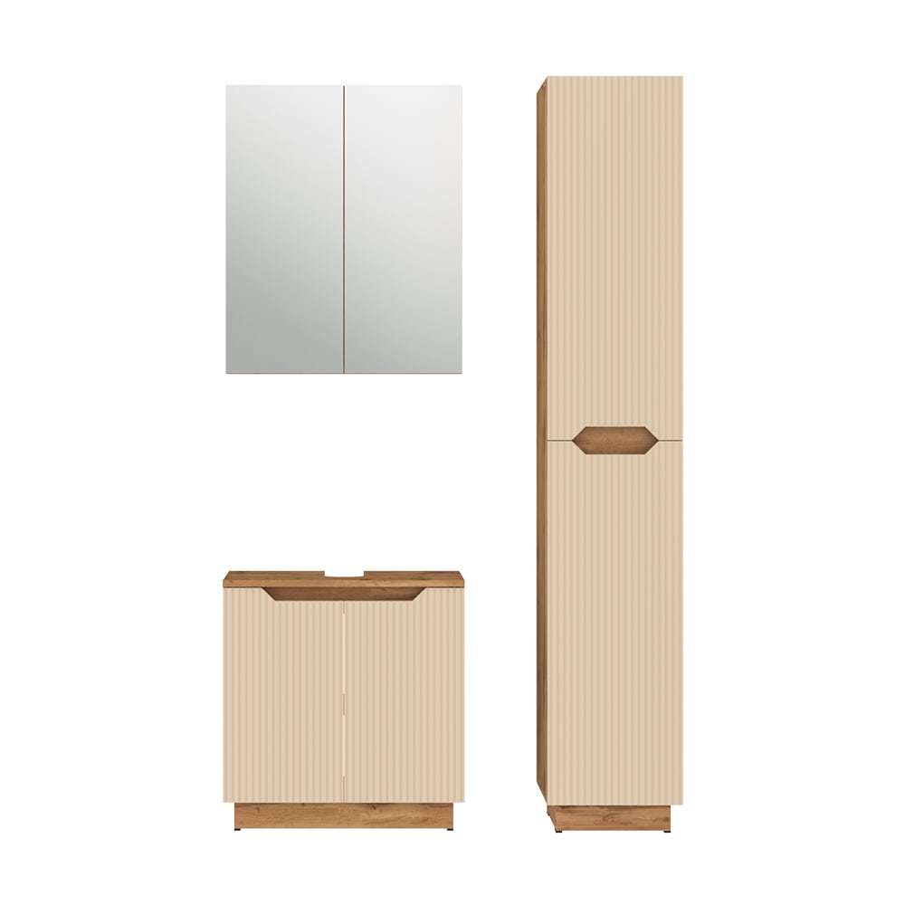 Meubles bain 3 pièces cachemire 60x62.1cm