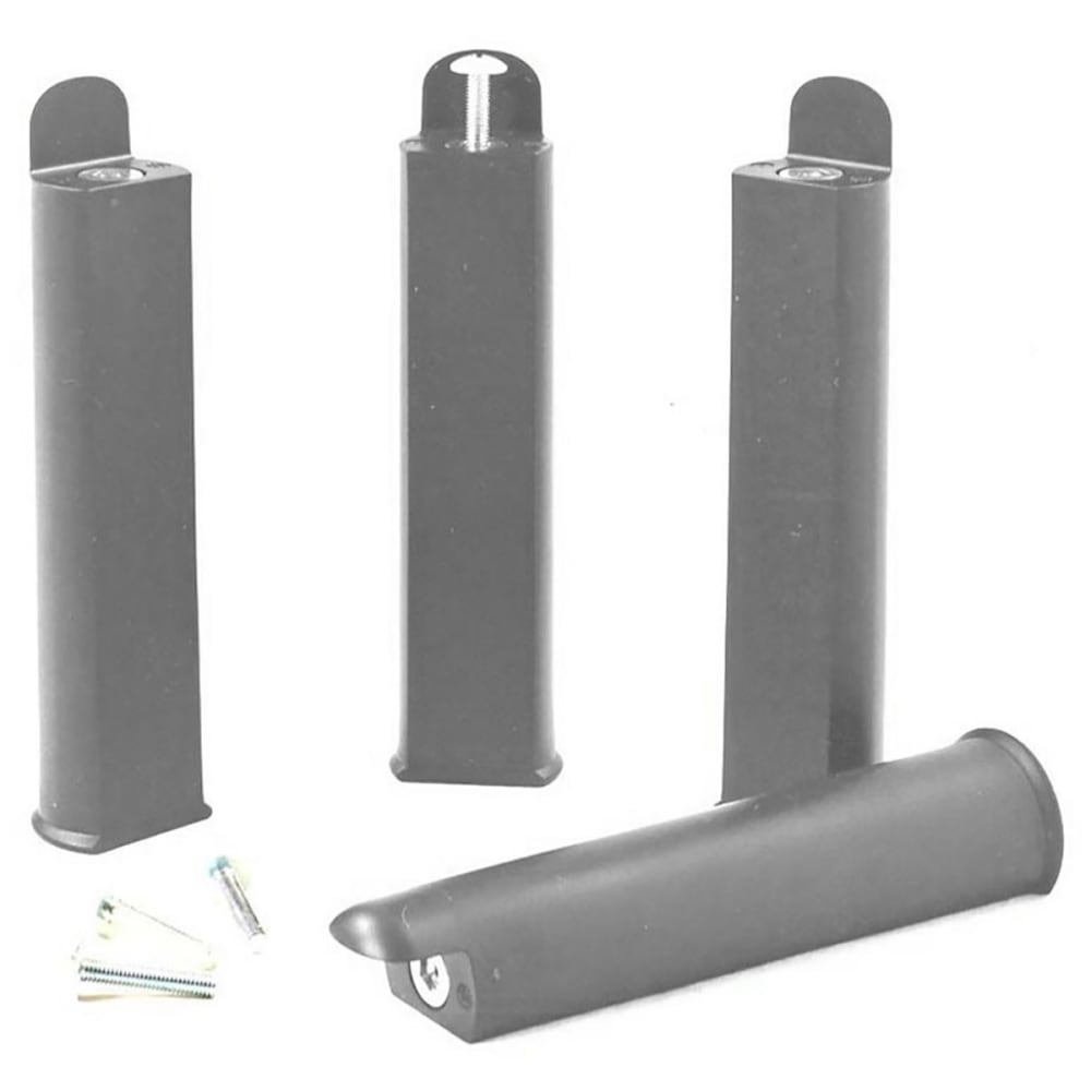 Jeu  de 4 pieds 22 cm gris pour cadre à lattes