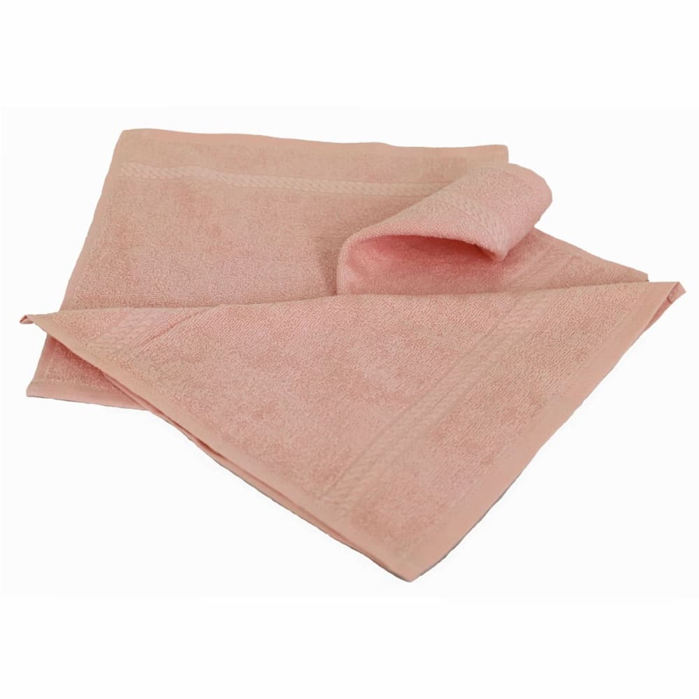 Lot de 3 serviettes invit?s ?ponge en coton rose Lot de 3 serviettes invit?s ?ponge en coton rose