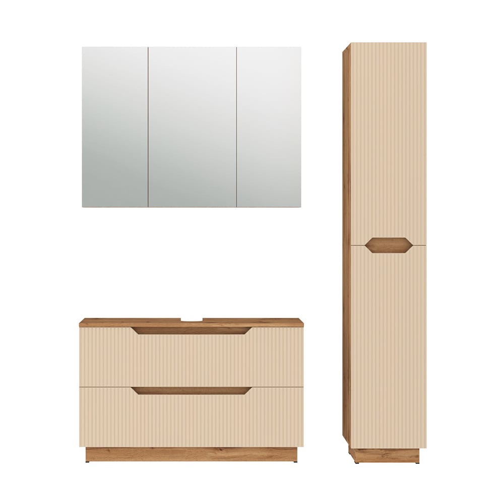 Meubles bain 3 pièces cachemire 100x62.5cm