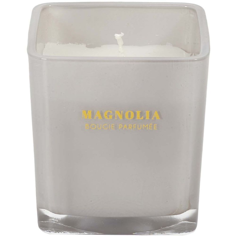 Bougie parfumée carrée nude 7 cm (lot de 3) blanc