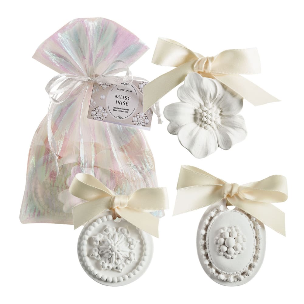 Pochon de 3 décors parfumés - musc irisé