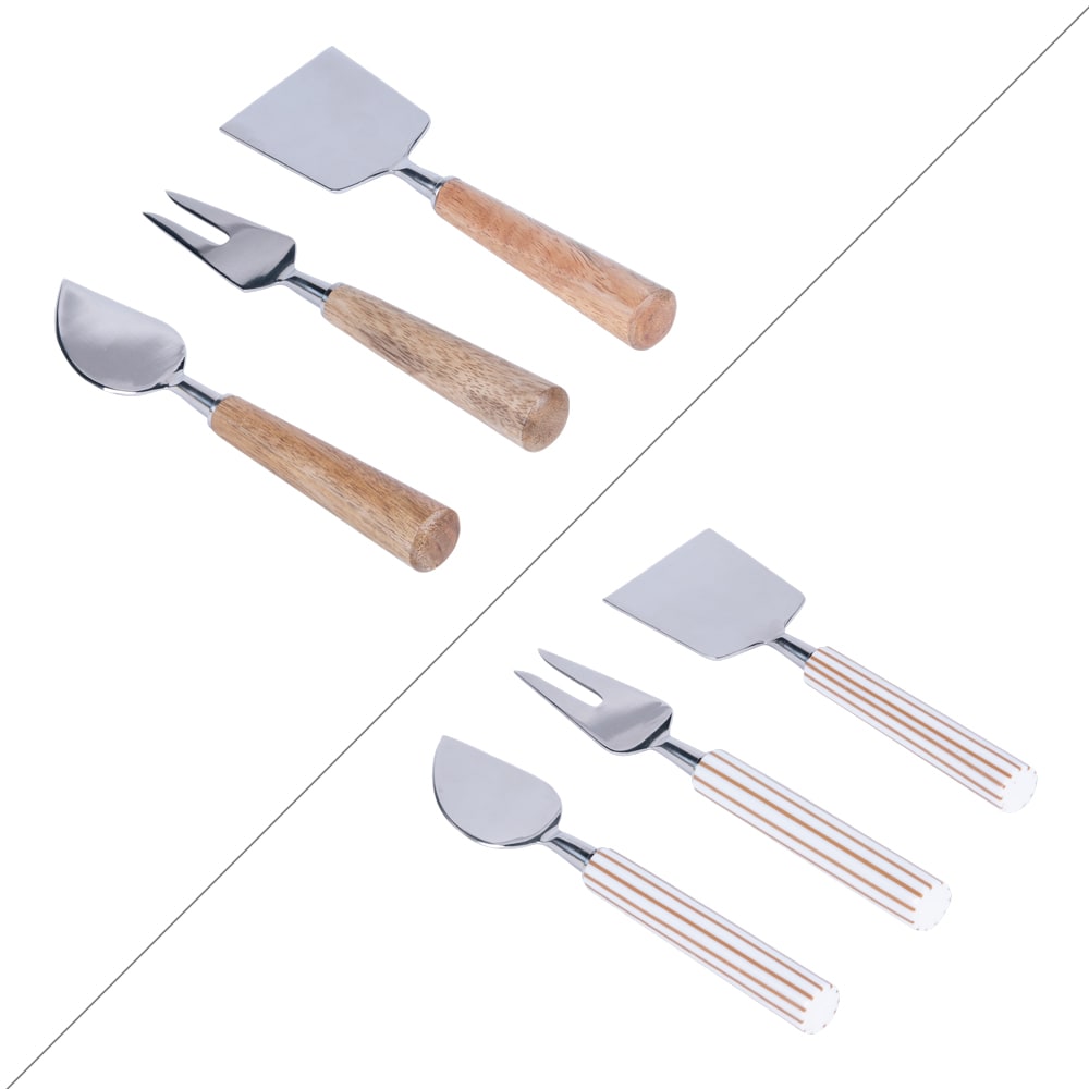 Service de 3 couteaux à fromage etawah (1 modèle aléatoire) marron Service de 3 couteaux à fromage etawah (1 modèle aléatoire) marron