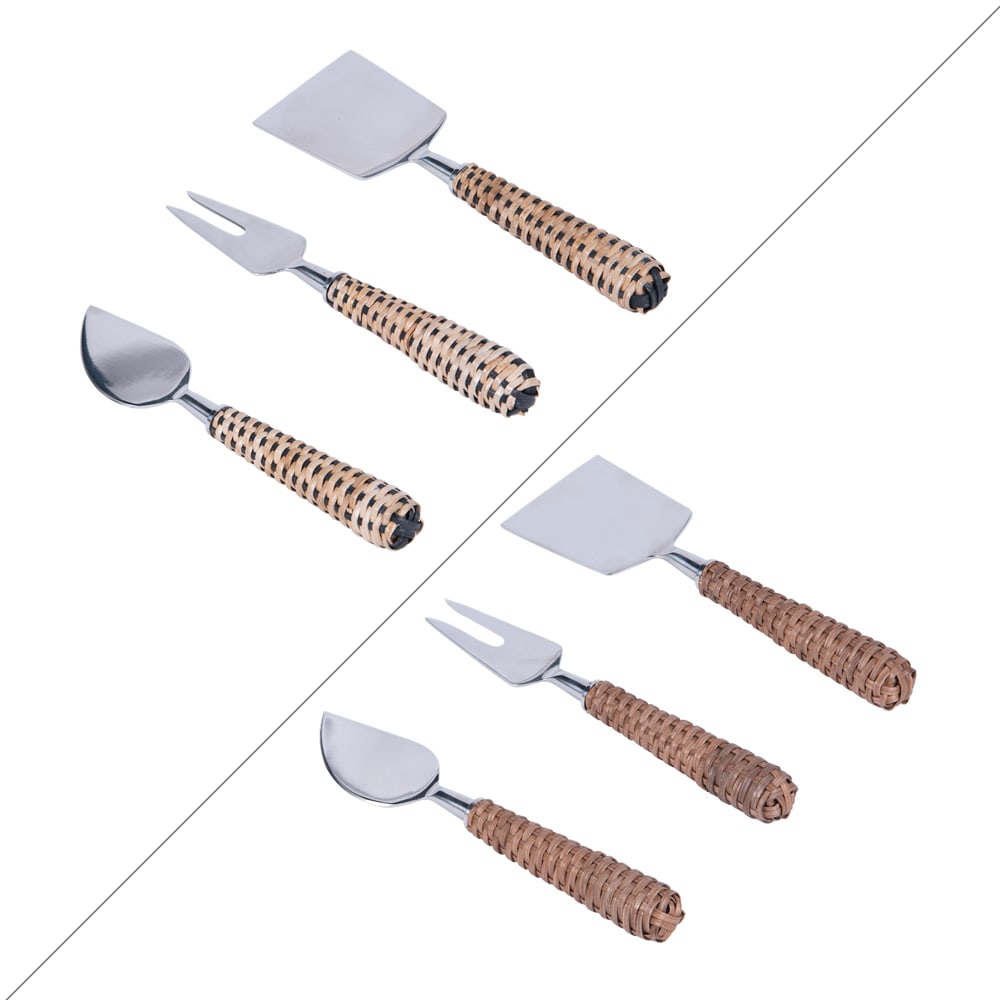 Service de 3 couteaux à fromage   (1 modèle aléatoire) multicolore en