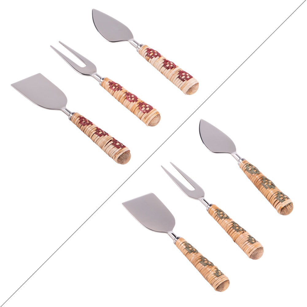Service de 3 couteaux à fromage  (1 modèle aléatoire) multicolore en