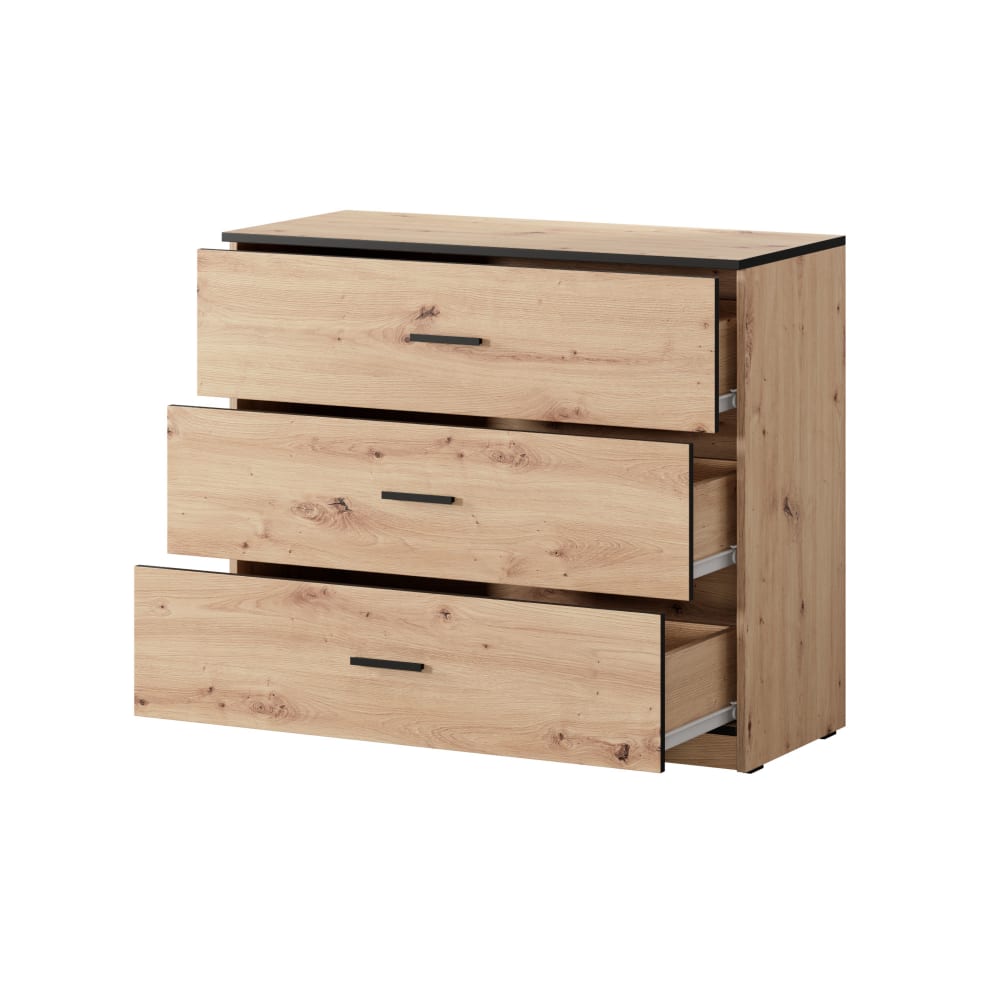 Commode 3 tiroirs 93x42x80,5