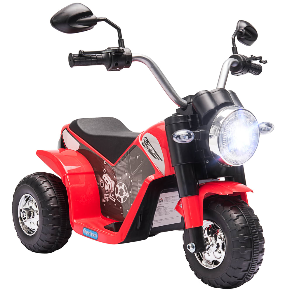 Moto électrique enfant - rouge noir