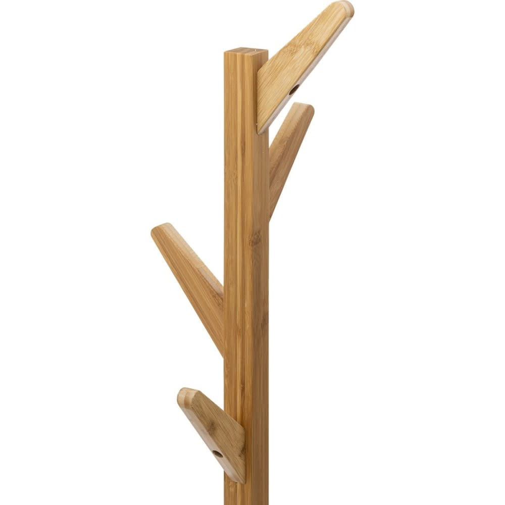Porte-manteaux bambou 4 têtes 3 étagères — vue 3