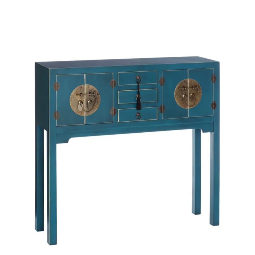 console bleu profond