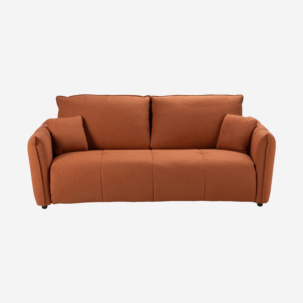 Canapé convertible 3 - terracotta