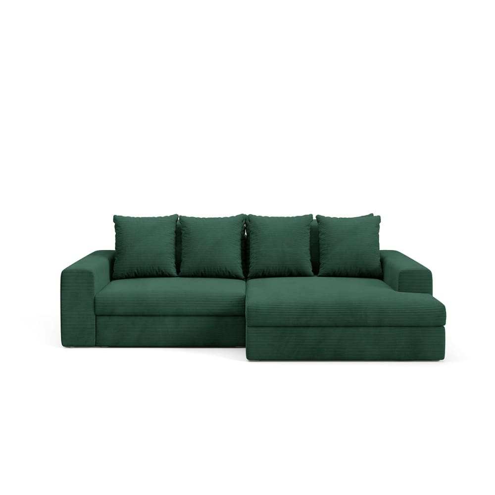 Canapé d'angle droit convertible bois de pin vert Canapé d'angle droit convertible bois de pin vert