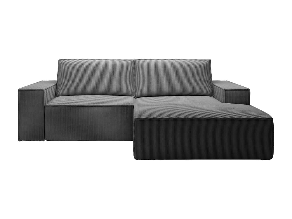 Canapé d'angle velours 3 places gris anthracite Canapé d'angle velours 3 places gris anthracite