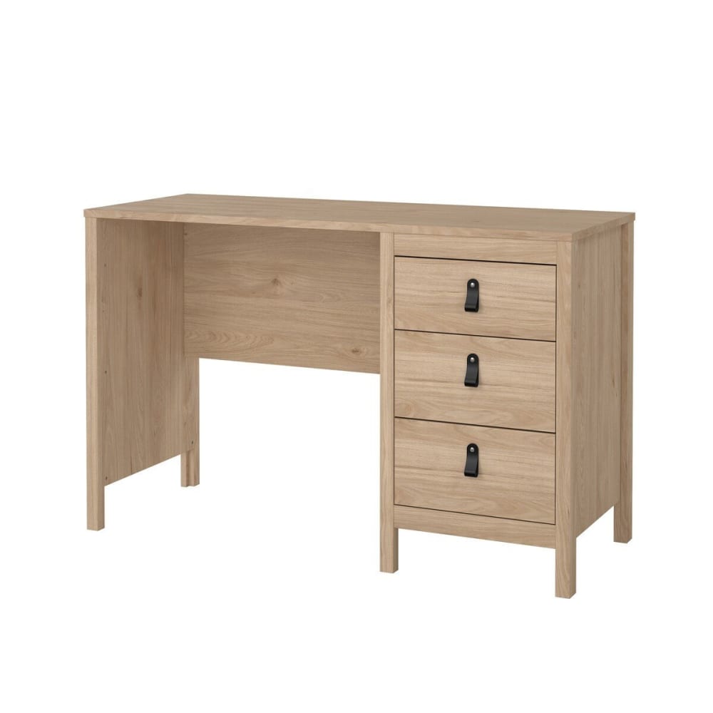 Bureau 3 tiroirs l120,4 cm - bois clair