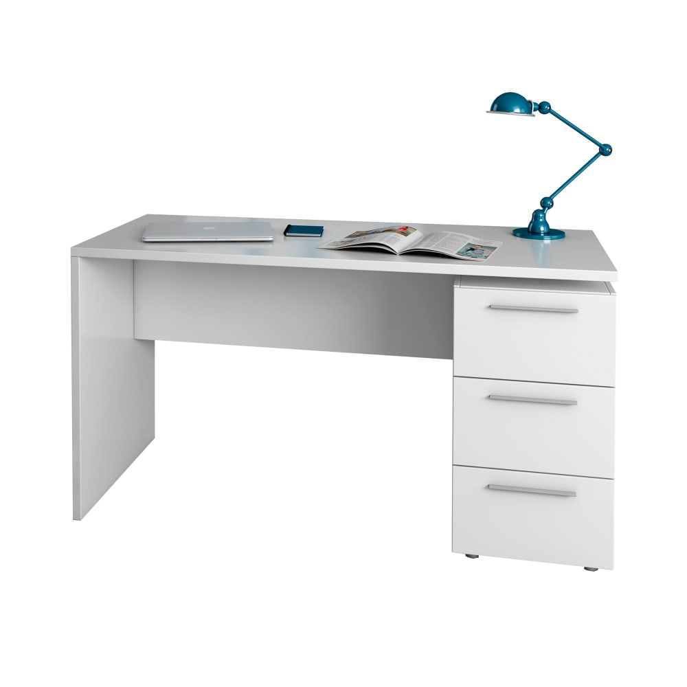 bureau 3 tiroirs 138x60x74