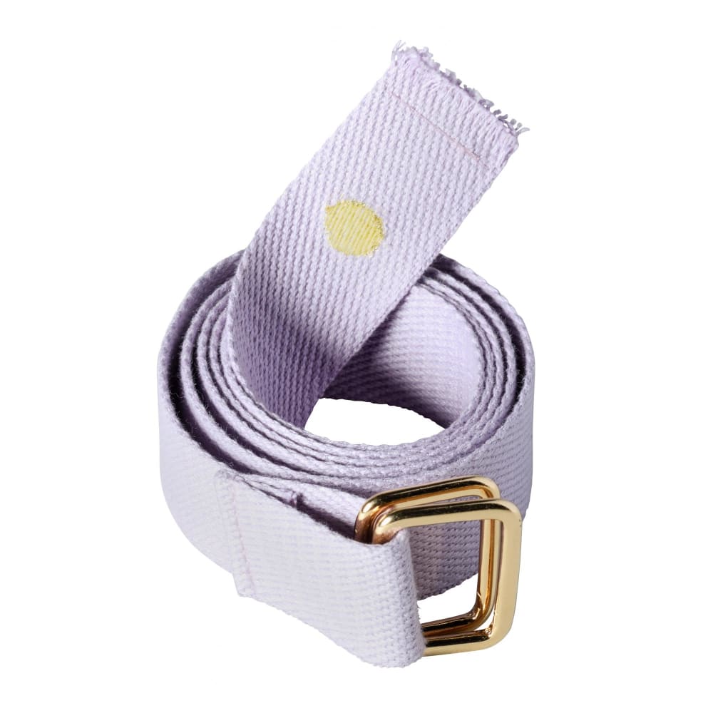 Ceinture  en coton bio lilas 3 x 110 cm