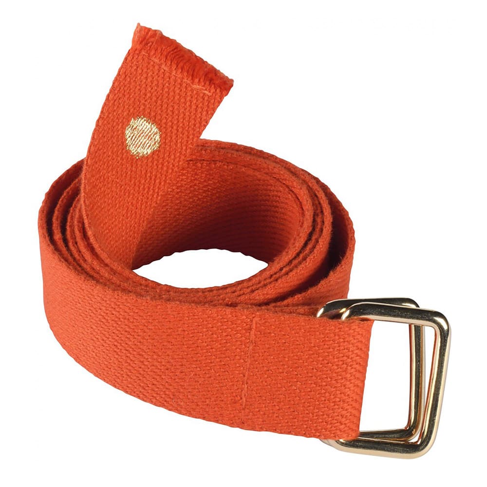 Ceinture  en coton bio tangerine 3 x 110 cm