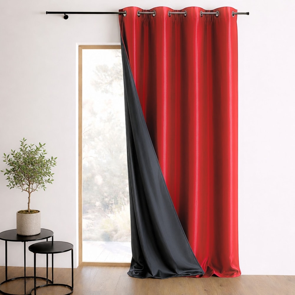 Rideau uni shantung 100%