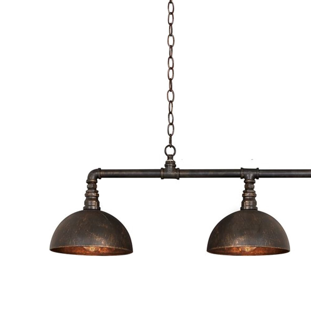 Suspension industriel - noir lampes