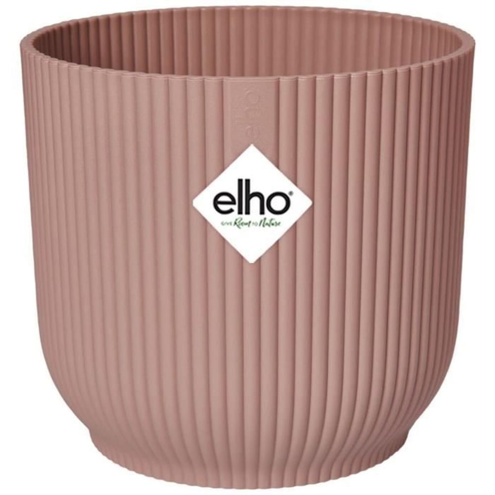 Pot de fleurs rond vibes - plastique - ø 22 - rose poudré