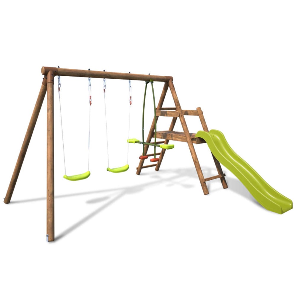 Balançoire en bois traité