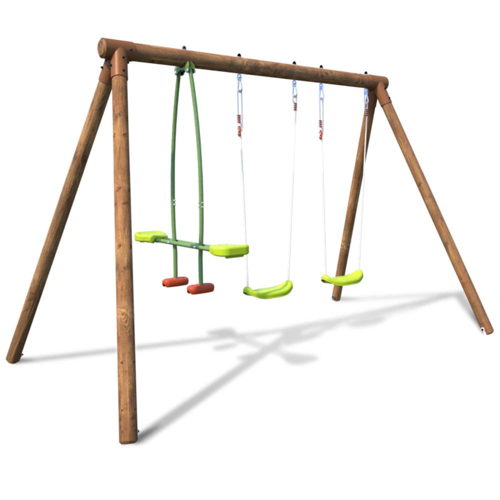 Balançoire en bois traité