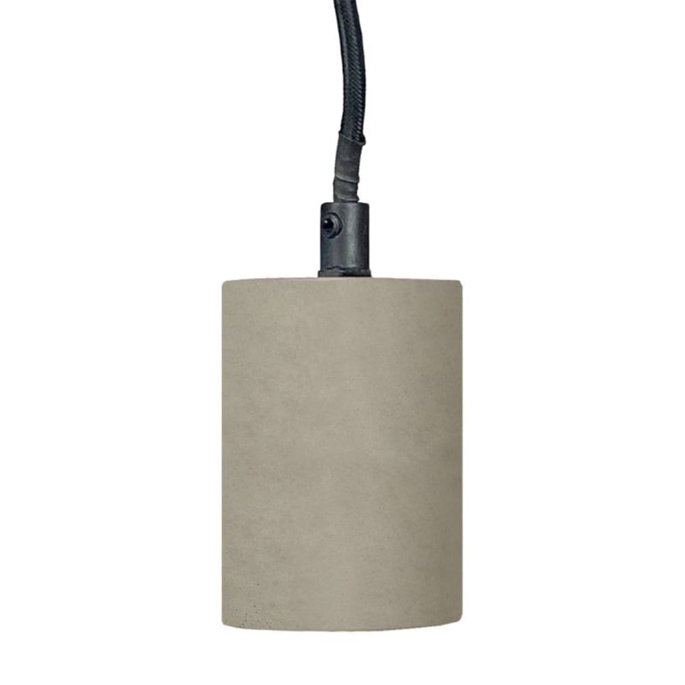 Lot de 3 suspensions lumineuses en béton gris — vue 4