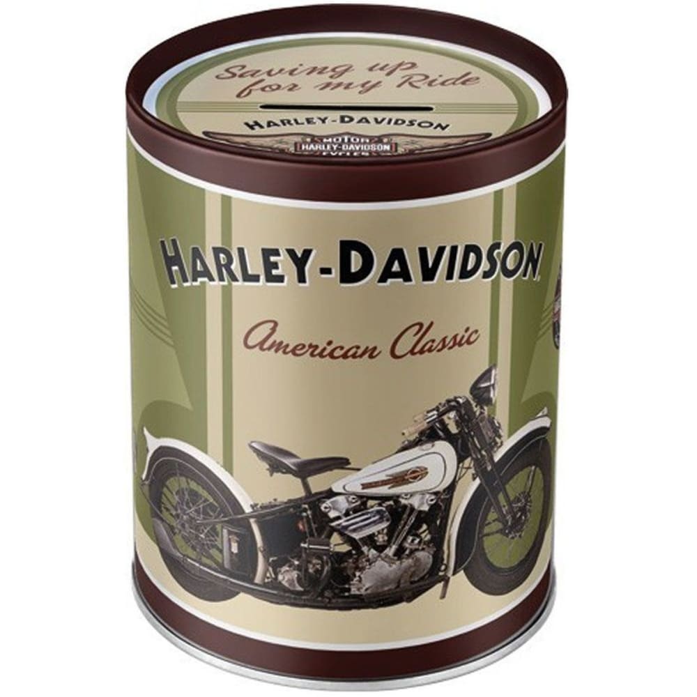 Tirelire en métal harley-davidson american classic