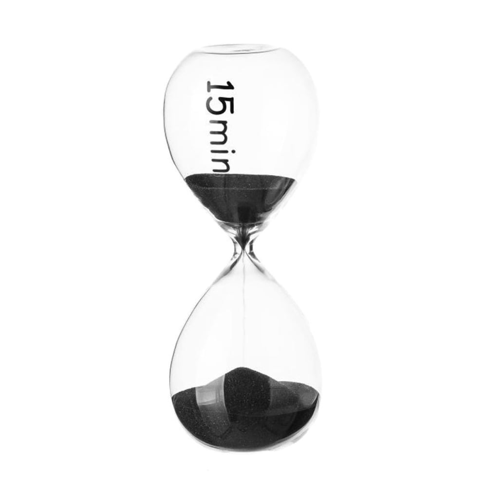Sablier de cuisine 15 minutes noir