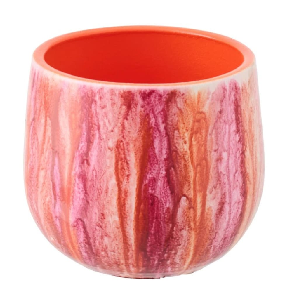 Cache-pot en céramique multicouleur 16x16x14 cm