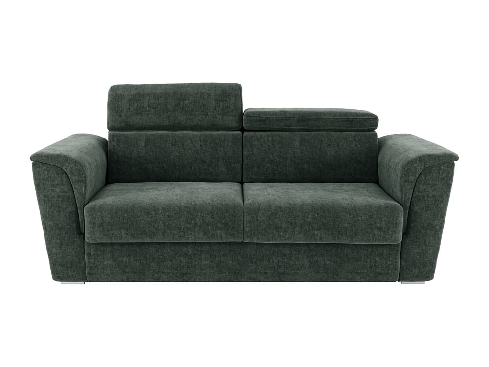 Canapé convertible polyester 3 places vert}