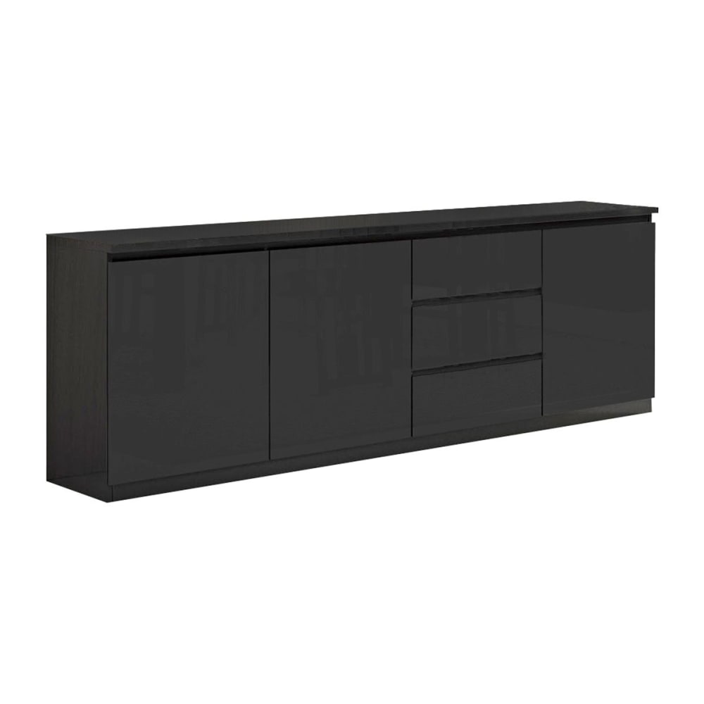 Buffet  portes tiroirs - noir