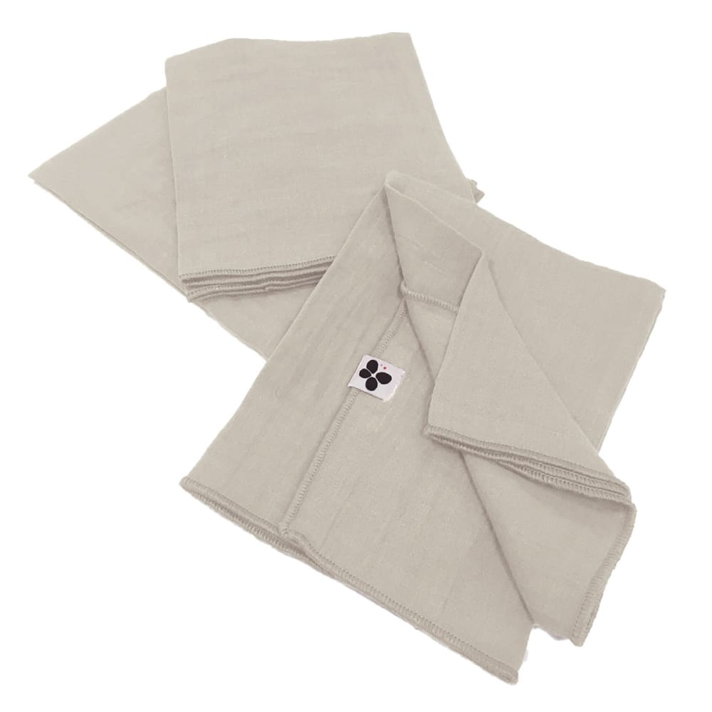 Lot de 3 serviettes 40x40cm gaze de coton pampa Lot de 3 serviettes 40x40cm gaze de coton pampa