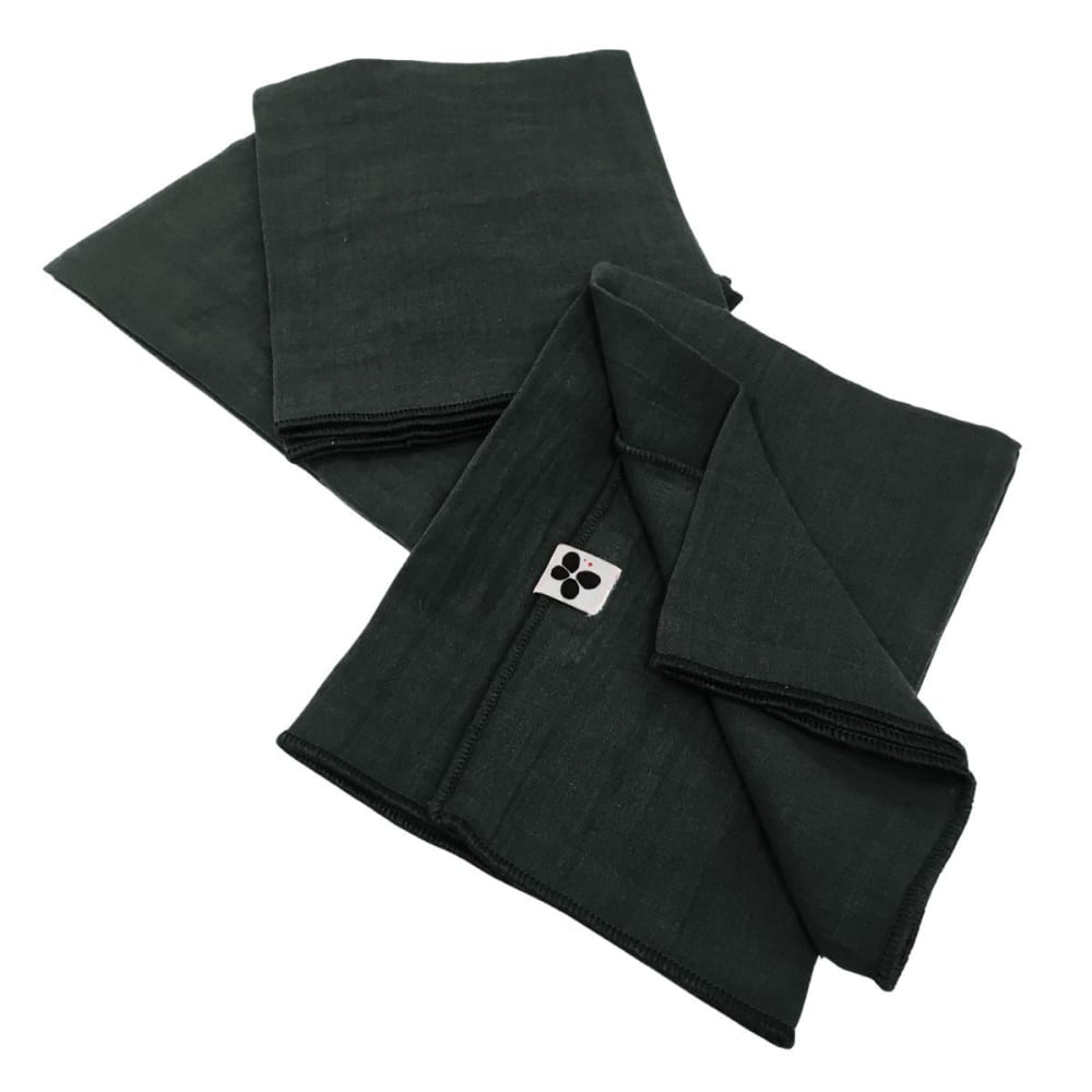 Lot  de 3 serviettes 40x40cm gaze de coton sapin