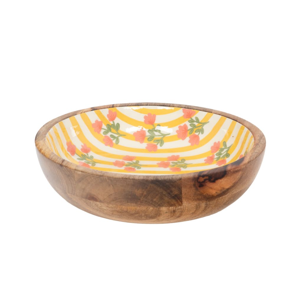 Bol   22 cm marron en bois de manguier